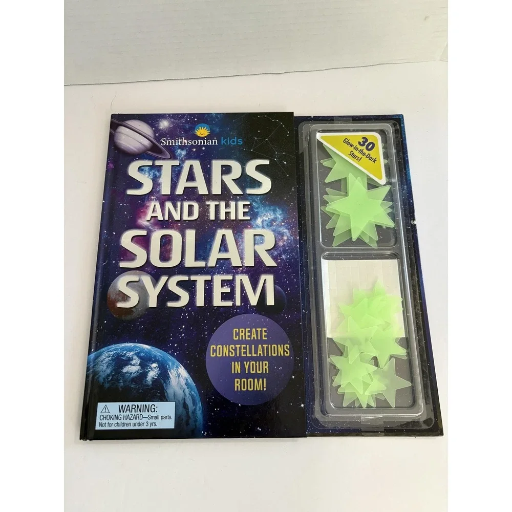 Smithsonian‎ Kids Stars and the Solar System Book with 30 Glow in the Dark Stars